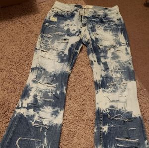 BKE Acid Wash Distressed Jeans